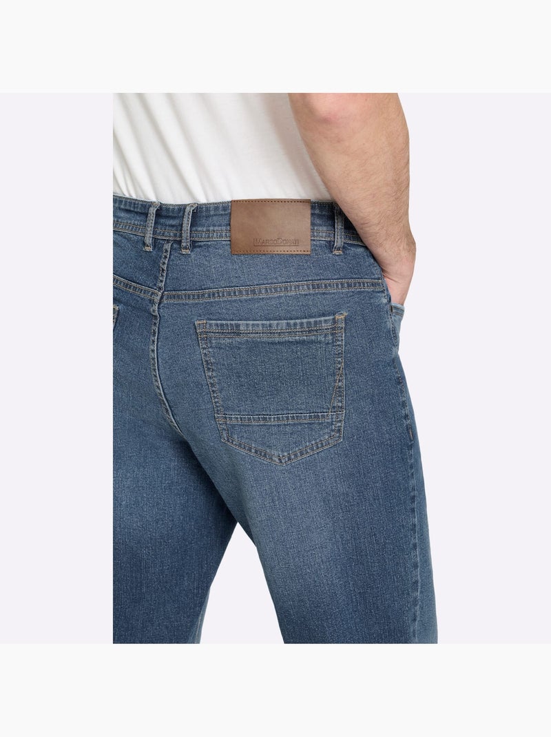 Jean 5 poches délavé tendance - taille moyenne - witt Bleu jean - Kiabi