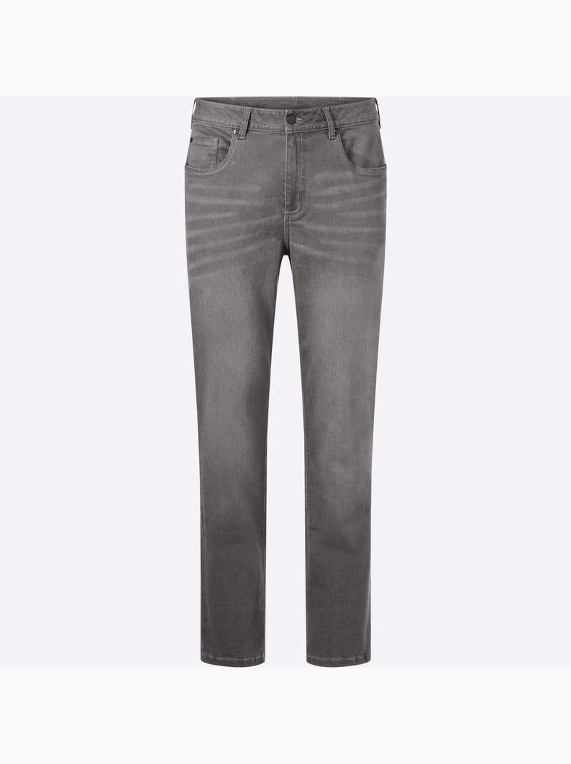 Jean 5 Poches Délavé Tendance - Taille Standard - Witt Gris Gris - Kiabi
