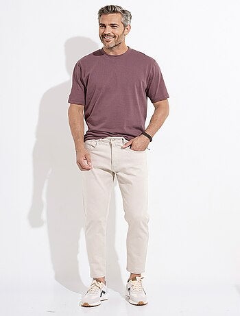 Jean 5 poches denim clair, coupe droite - AFIBEL