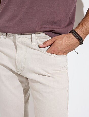 Jean 5 poches denim clair, coupe droite - AFIBEL