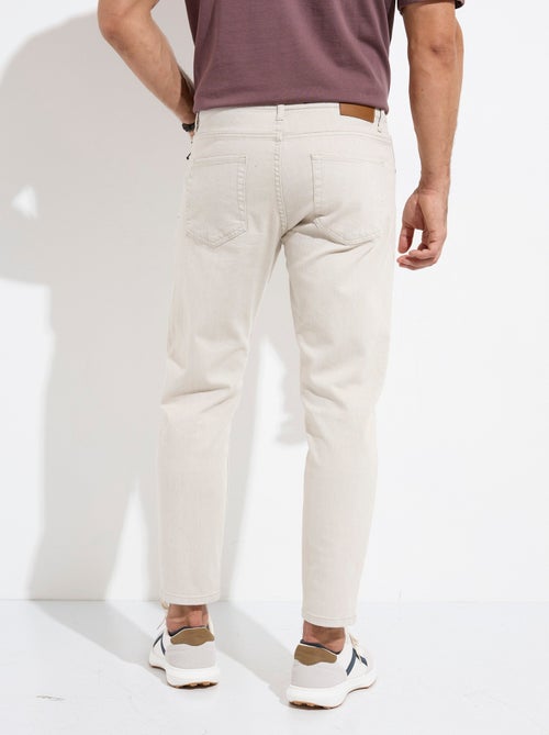 Jean 5 poches denim clair, coupe droite - AFIBEL - Kiabi