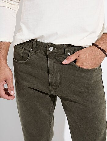 Jean 5 poches denim foncé, coupe droite - AFIBEL