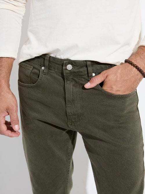 Jean 5 poches denim foncé, coupe droite - AFIBEL - Kiabi