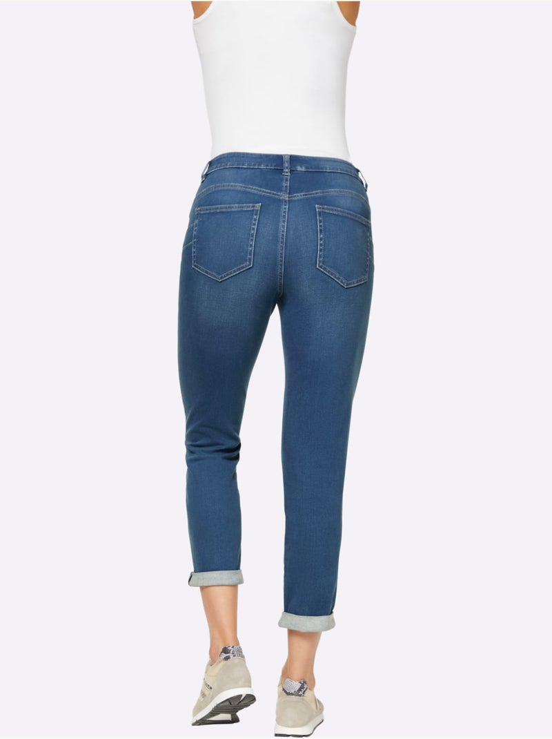 Jean 5 Poches élasthanne - Taille Standard - Helline Bleu jean - Kiabi