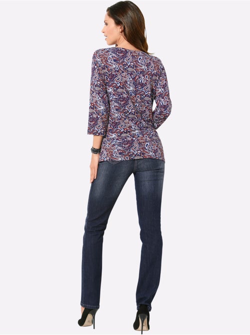 Jean 5 poches en coton avec ceinture à passants et fermeture à glissière - taille standard - witt - Kiabi Jean 5 poches en coton avec ceinture à passants et fermeture à glissière - taille standard - witt - Kiabi