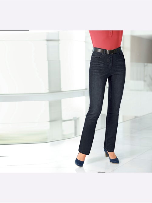 Jean 5 poches en coton avec ceinture à passants et fermeture éclair - taille extra courte - witt - Kiabi Jean 5 poches en coton avec ceinture à passants et fermeture éclair - taille extra courte - witt - Kiabi