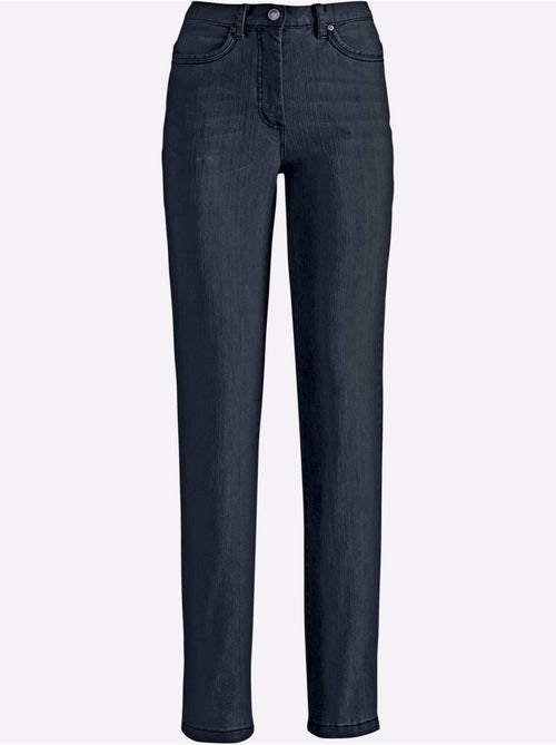 Jean 5 poches en coton avec ceinture à passants et fermeture éclair - taille extra courte - witt - Kiabi Jean 5 poches en coton avec ceinture à passants et fermeture éclair - taille extra courte - witt - Kiabi