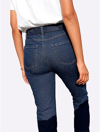Jean 5 poches en coton stretch et coupe 7/8 indéformable - Taille standard - Witt