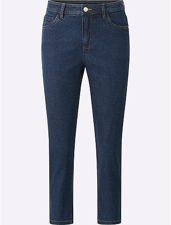 Jean 5 poches en coton stretch et coupe 7/8 indéformable - Taille standard - Witt