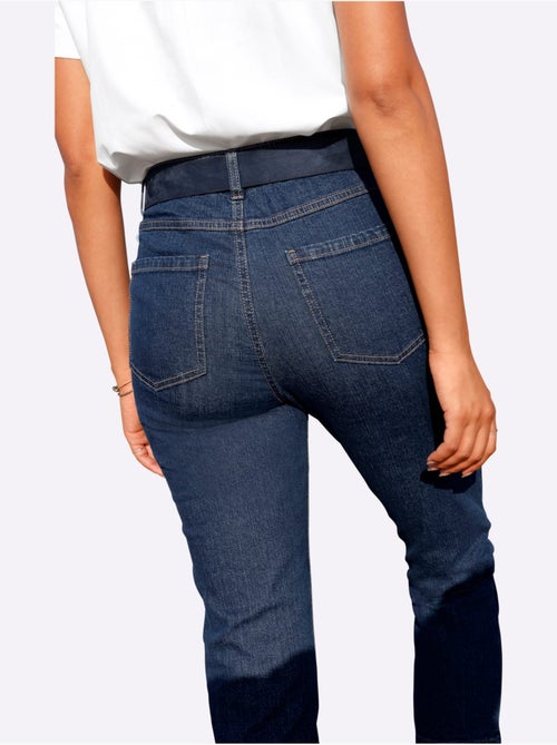 Jean 5 poches en coton extensible avec coupe 7/8 - Taille standard - Witt - Kiabi Jean 5 poches en coton extensible avec coupe 7/8 - Taille standard - Witt - Kiabi