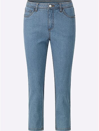 Jean 5 poches en coton stretch et coupe 7/8 indéformable - Taille standard - Witt