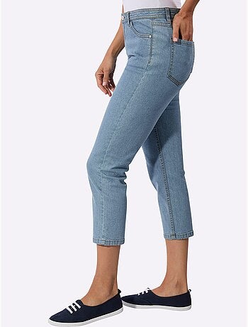 Jean 5 poches en coton stretch et coupe 7/8 indéformable - Taille standard - Witt