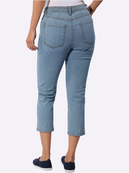 Jean 5 poches en coton extensible avec fermeture à glissière - Taille standard - Witt - Kiabi Jean 5 poches en coton extensible avec fermeture à glissière - Taille standard - Witt - Kiabi