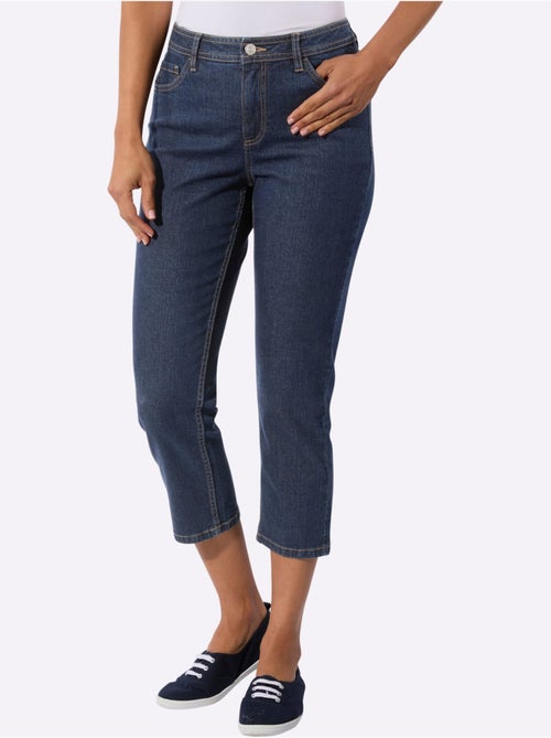 Jean 5 poches en coton extensible indéformable pour un confort optimal - Taille standard - Witt - Kiabi