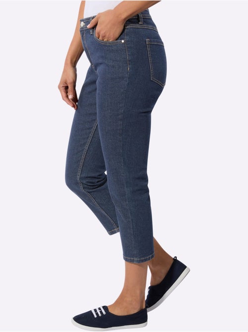 Jean 5 poches en coton extensible indéformable pour un confort optimal - Taille standard - Witt - Kiabi