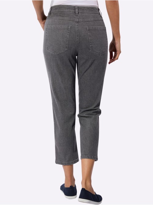 Jean 5 poches en coton stretch et coupe 7/8 indéformable - Taille standard - Witt - Kiabi Jean 5 poches en coton stretch et coupe 7/8 indéformable - Taille standard - Witt - Kiabi