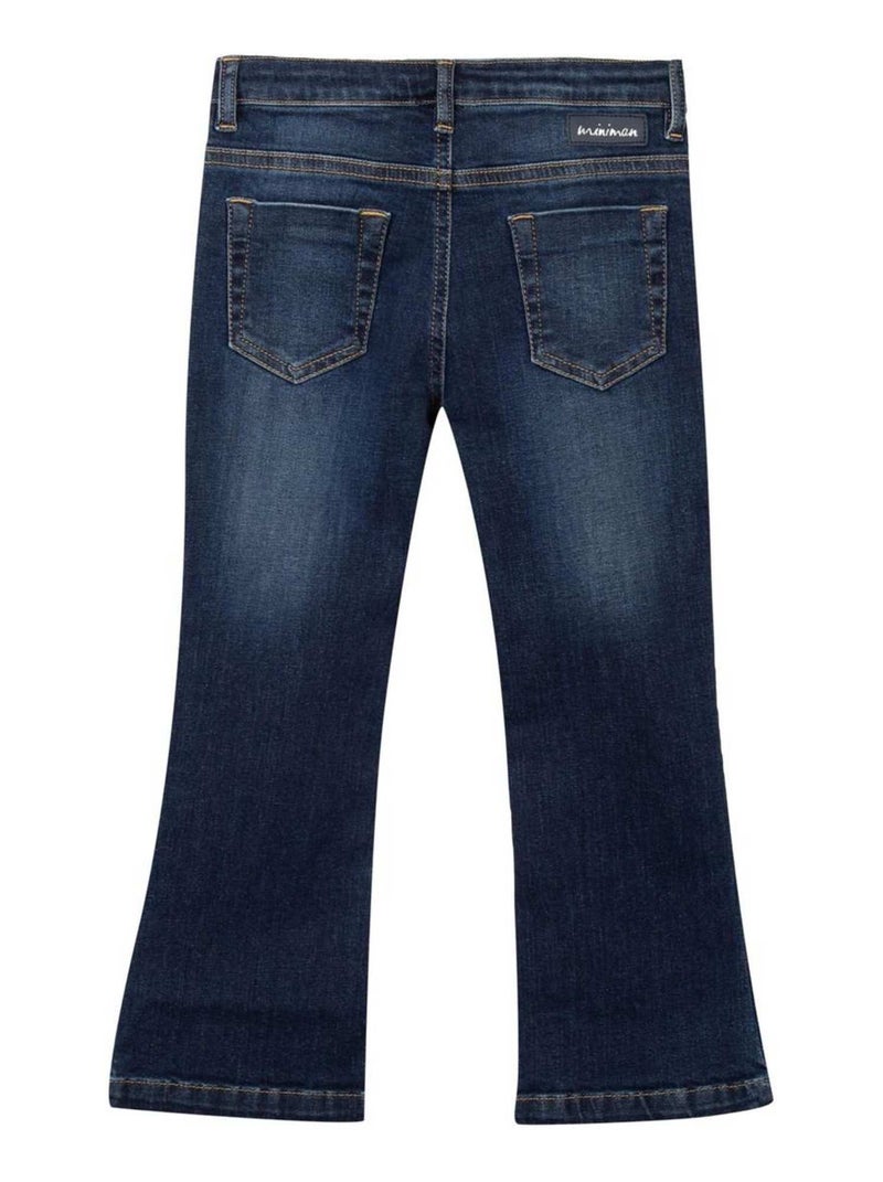 Jean Bootcut Fille Essentials - Slim Stretch Confortable - Taille Ajustable élastique