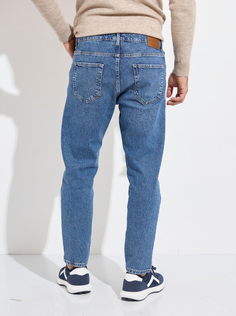 Jean 5 poches homme, coupe droite - AFIBEL Bleu - Kiabi