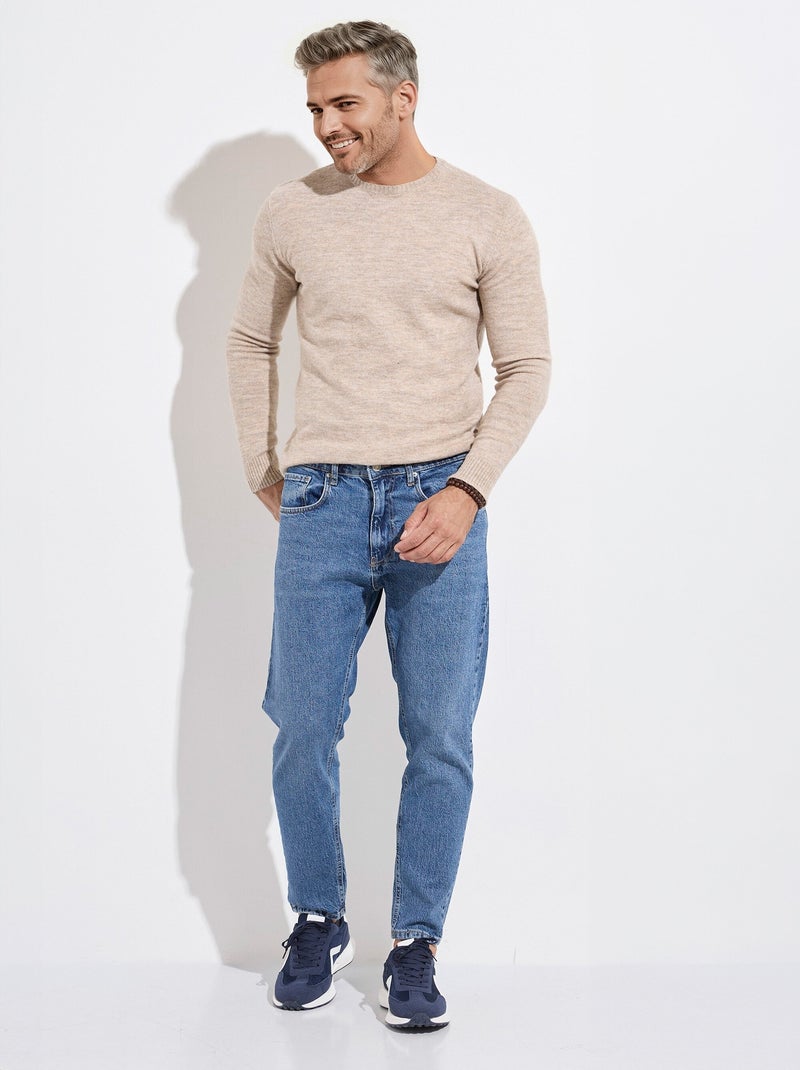 Jean 5 poches homme, coupe droite - AFIBEL Bleu - Kiabi