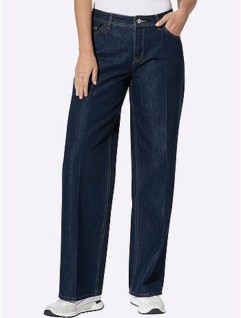Jean 5 poches jambes larges mode - taille standard - helline