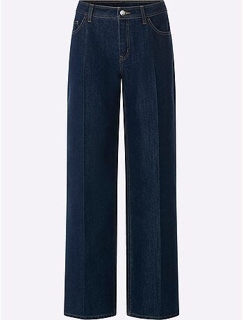 Jean 5 poches jambes larges mode - taille standard - helline