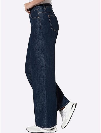 Jean 5 poches jambes larges mode - taille standard - helline
