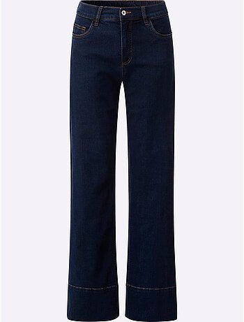 Jean 5 Poches Large Ourlet Arrondi - Taille Standard - Helline