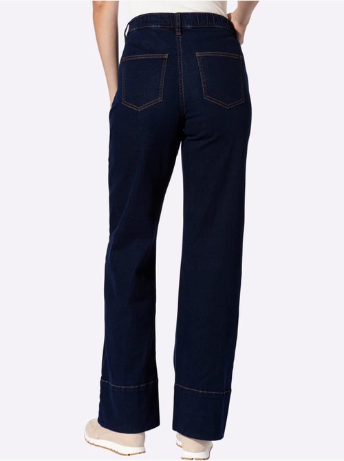 Jean 5 Poches Large Ourlet Arrondi - Taille Standard - Helline - Kiabi