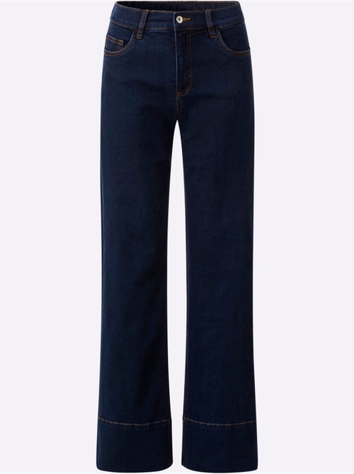 Jean 5 Poches Large Ourlet Arrondi - Taille Standard - Helline - Kiabi