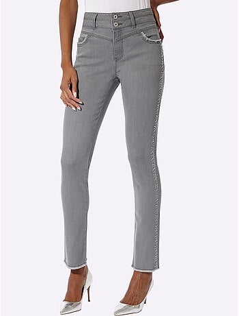 Jean 5 poches mélange coton et lyocell de qualité - taille standard - helline