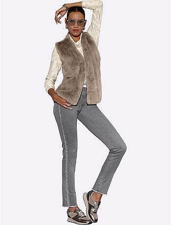 Jean 5 poches mélange coton et lyocell de qualité - taille standard - helline