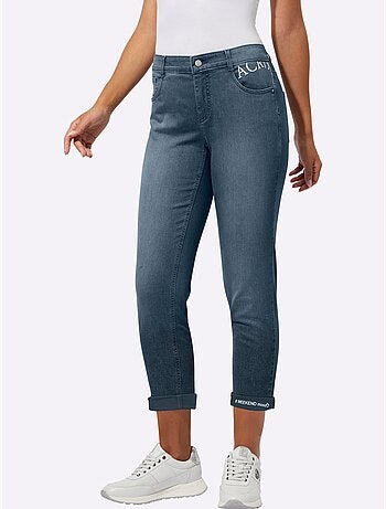 Jean 5 poches mélange de cotons agréable à porter - taille standard - helline