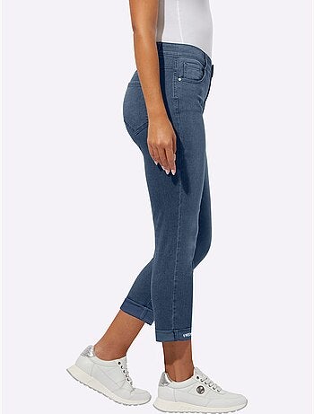 Jean 5 poches mélange de cotons agréable à porter - taille standard - helline