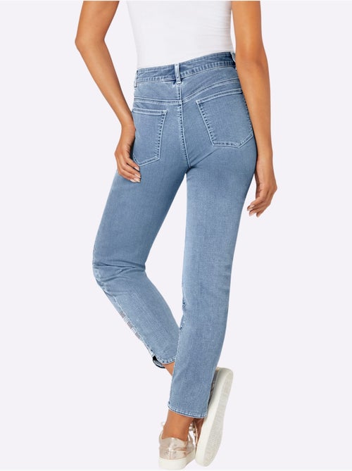 Jean 5 Poches Mélange De Lyocell Et De Viscose De Qualité - Taille Courte - Helline - Kiabi