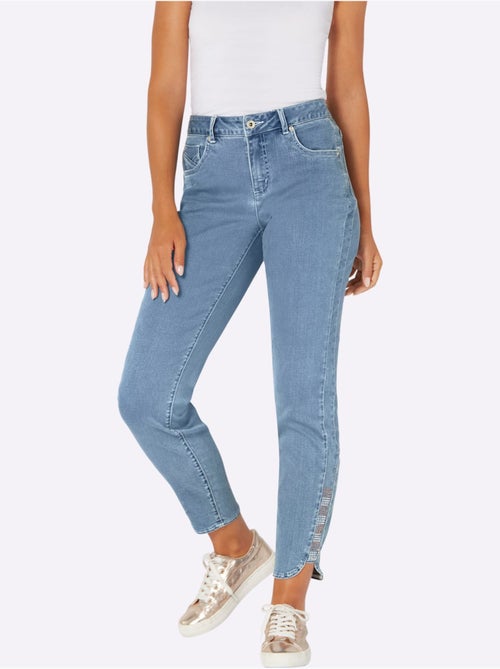 Jean 5 Poches Mélange De Lyocell Et De Viscose De Qualité - Taille Courte - Helline - Kiabi