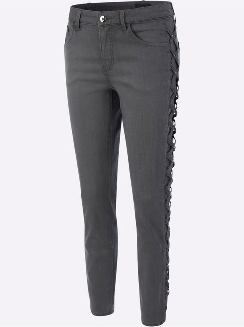 Jean 5 Poches Mélange De Lyocell Et De Viscose De Qualité - Taille Courte - Helline - Kiabi