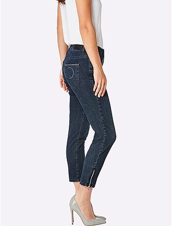 Jean 5 Poches Poches Avec Broderie Et Pierres Fantaisie - Taille Standard - helline