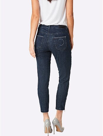 Jean 5 Poches Poches Avec Broderie Et Pierres Fantaisie - Taille Standard - helline