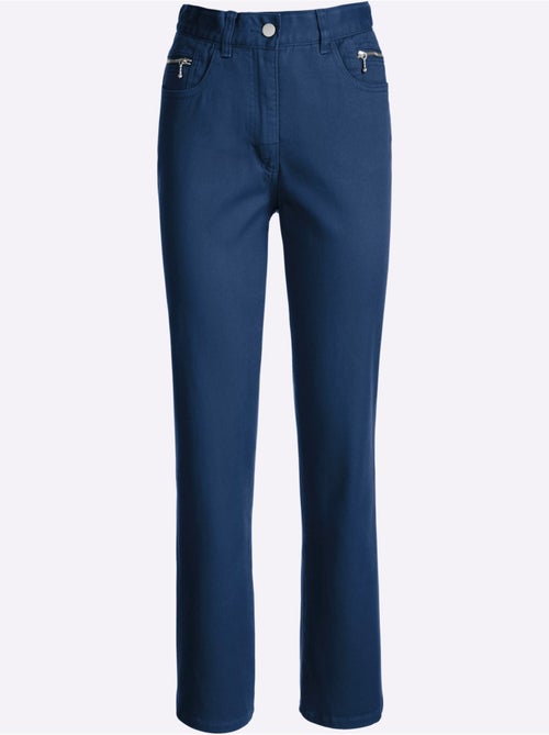 Jean 5 poches qualité coton - taille courte - witt - Kiabi Jean 5 poches qualité coton - taille courte - witt - Kiabi