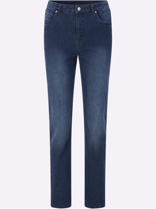 Jean 5 poches qualité coton - taille courte - witt - Kiabi Jean 5 poches qualité coton - taille courte - witt - Kiabi