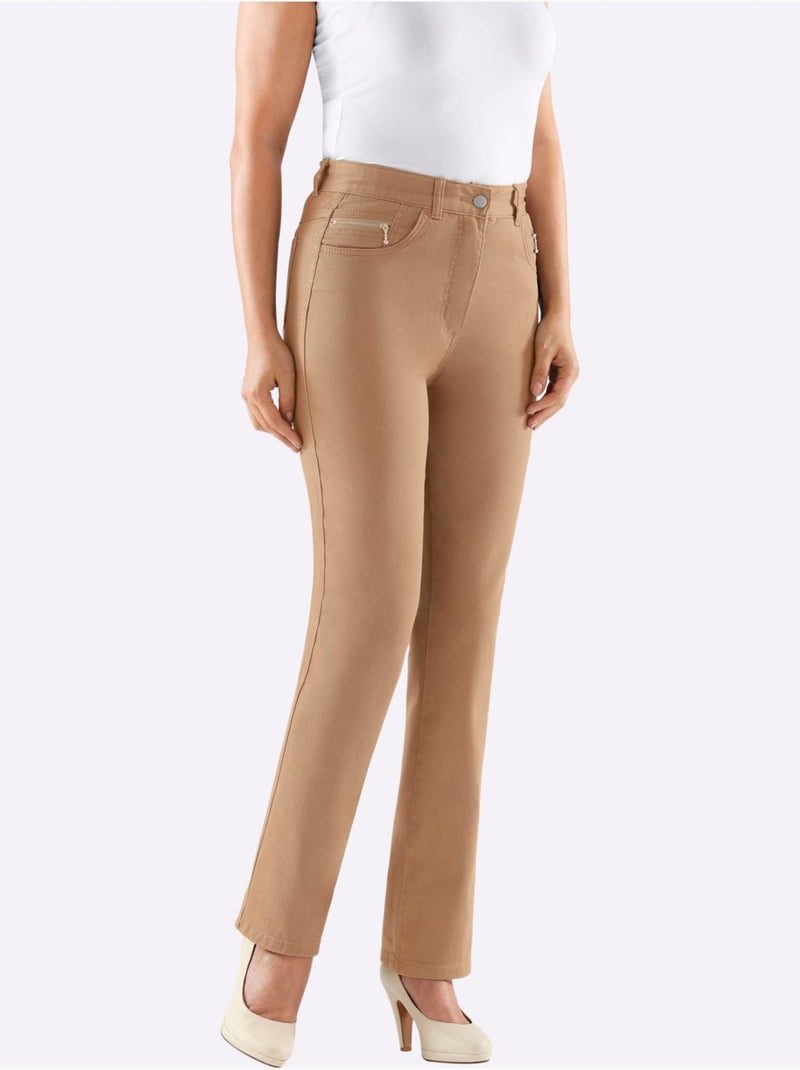 Jean 5 poches qualité coton - taille courte - witt Doré - Kiabi