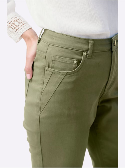 Jean 5 poches qualité coton - taille courte - witt - Kiabi Jean 5 poches qualité coton - taille courte - witt - Kiabi