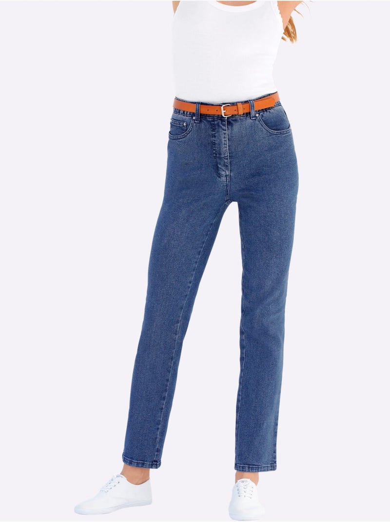 Jean 5 Poches Qualité Coton - Taille Extra Courte - Witt Bleu jean - Kiabi