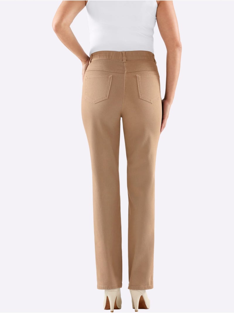 Jean 5 poches qualité coton - taille longue - witt Doré - Kiabi