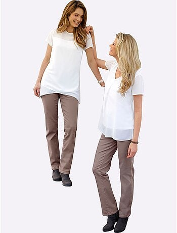 Jean 5 poches qualité coton - taille longue - witt