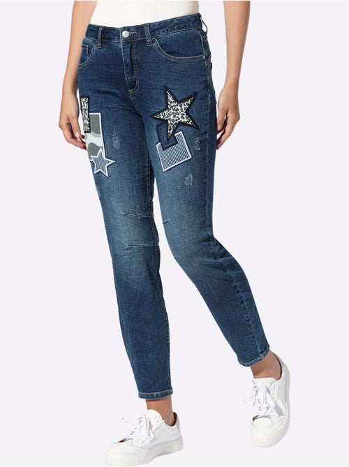 Jean 5 Poches Qualité Coton - Taille Standard - Helline - Kiabi Jean 5 Poches Qualité Coton - Taille Standard - Helline - Kiabi