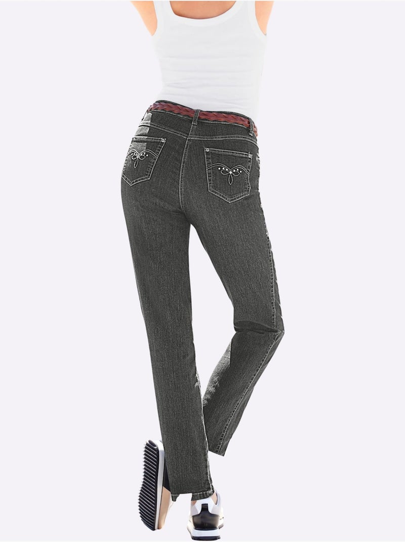 Jean 5 Poches Qualité Coton - Taille Standard - Witt Kaki - Kiabi