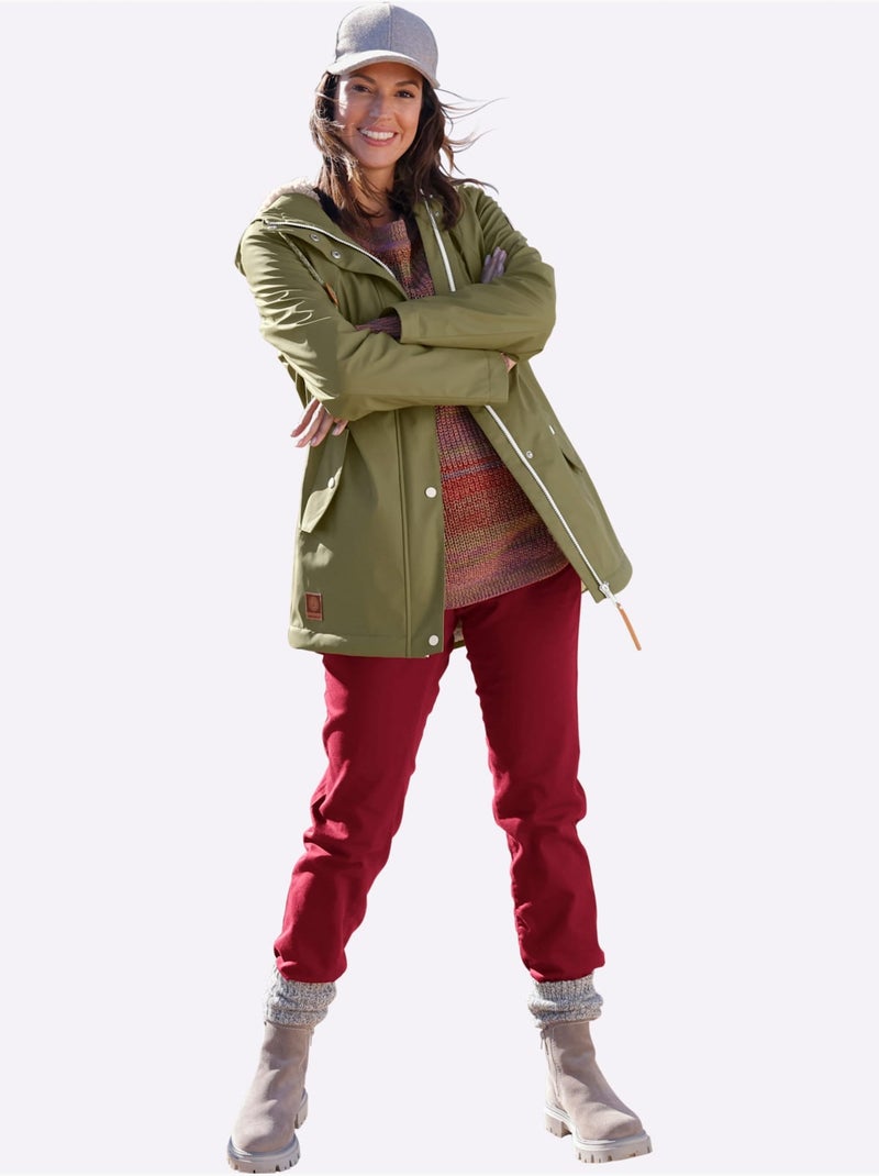 Jean 5 Poches Qualité Coton - Taille Standard - Witt Rouge foncé - Kiabi