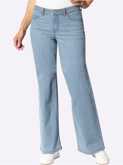 Jean 5 poches qualité coton extensible indéformable - taille courte - witt - Kiabi Jean 5 poches qualité coton extensible indéformable - taille courte - witt - Kiabi