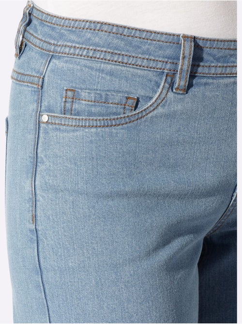 Jean 5 poches qualité coton extensible indéformable - taille courte - witt - Kiabi Jean 5 poches qualité coton extensible indéformable - taille courte - witt - Kiabi